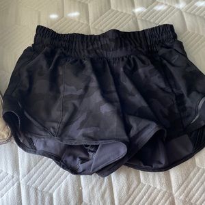 Camo black athletic shorts Lululemon